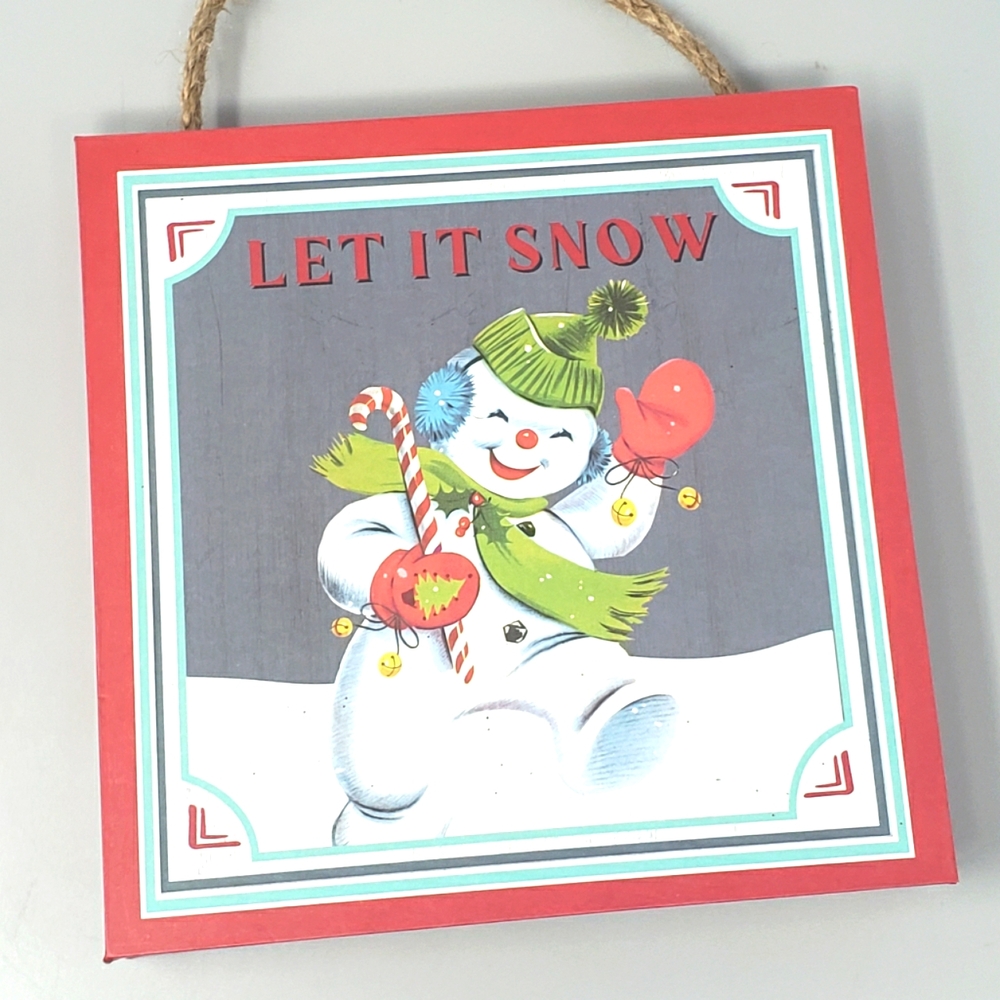 Holiday Time "Let It Snow" Christmas Ornament